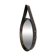 Florentine Oval Leather Mirror in Brass by Jacques Adnet, 1960s