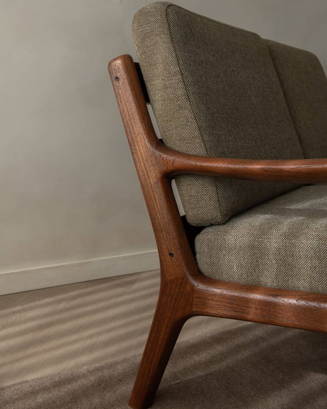 Vintage Senator Two-Seater Sofa by Ole Wanscher for Cado Danish Teak 1960s