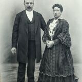 Antique, Great old photography, bourgeois couple, early twentieth, France