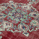 Turkish hand-knotted rustic 1970s beige carpet 190 cm x 291 cm