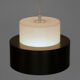 Pendant light "Cylindus" by Uno and Östen Kristiansson for Luxus. Sweden 1970s