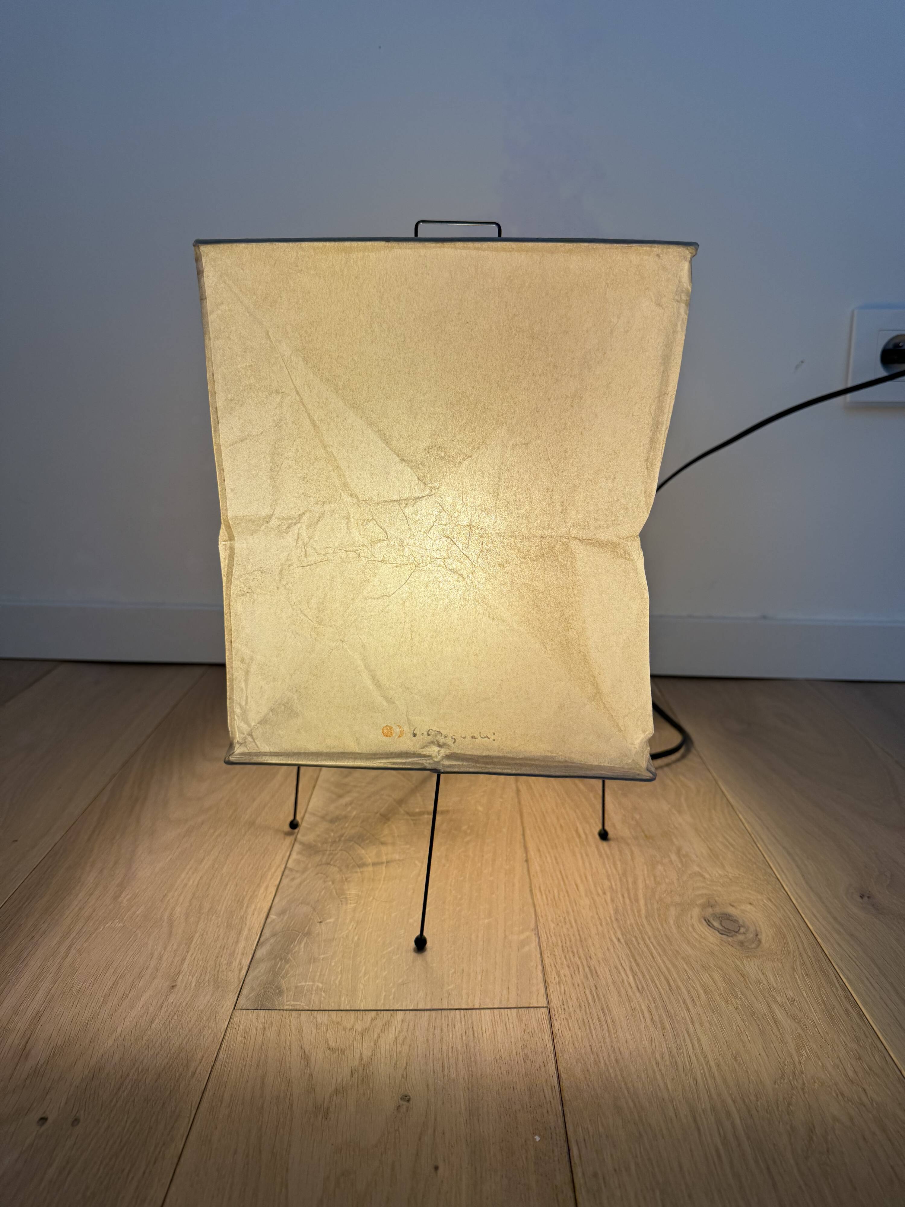 Vintage 80s lamp design ISAMU NOGUCHI no VITRA AKARI Japan