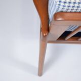 Scandinavian armchair designed by Z.Baczyk, 1960s, fully restored, velvet