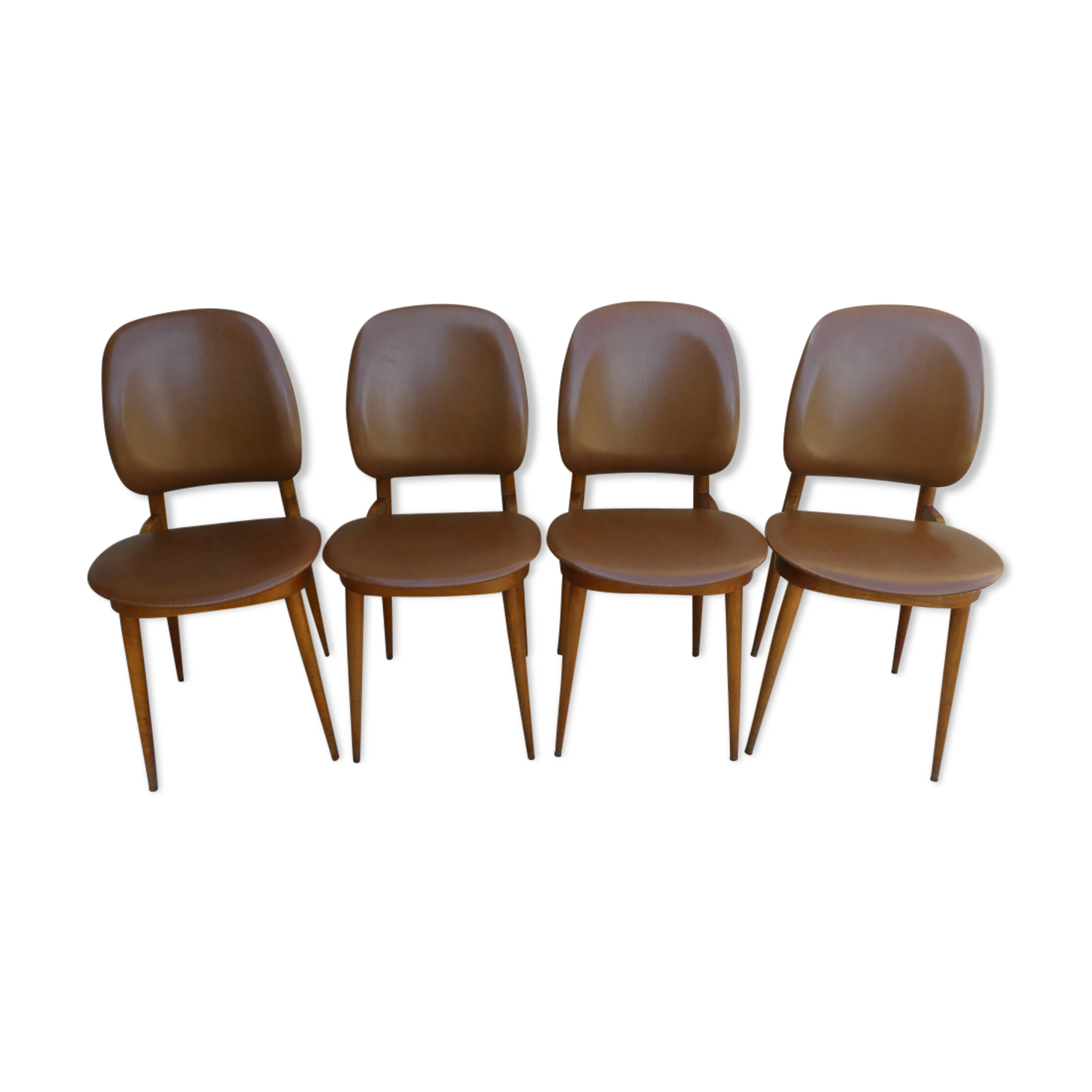 4 Baumann chairs, 60s
