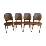 4 Baumann chairs, 60s