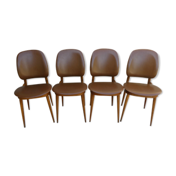 4 Baumann chairs, 1960s
