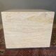 Base table shape square 1970 travertine on wheels french work