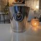Silver metal champagne bucket