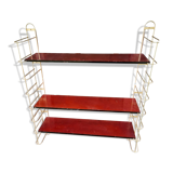 Gold metal wall shelf