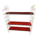 Gold metal wall shelf