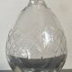 Carafe en verre ciselé