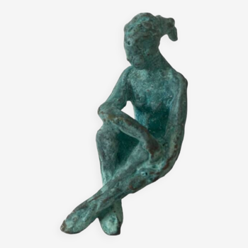 Seated woman - original art bronze