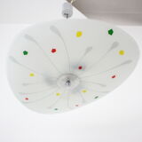 Mid-Century Glass Pendant / Napako, 1960's