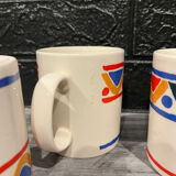 3 vintage Mobil cups