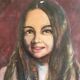 Vintage oil portrait
