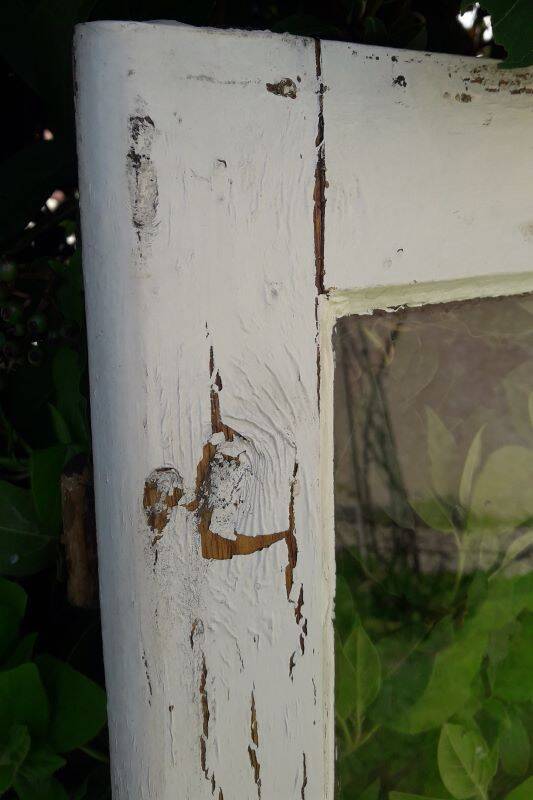 Lot of 4 oak windows H141xL112/117cm old small panes