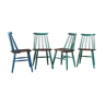 4 chaises par Ilmari Tapiovaara pour Asko