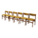 Ensemble de six chaises en teck, design danois, années 1970, production : Danemark