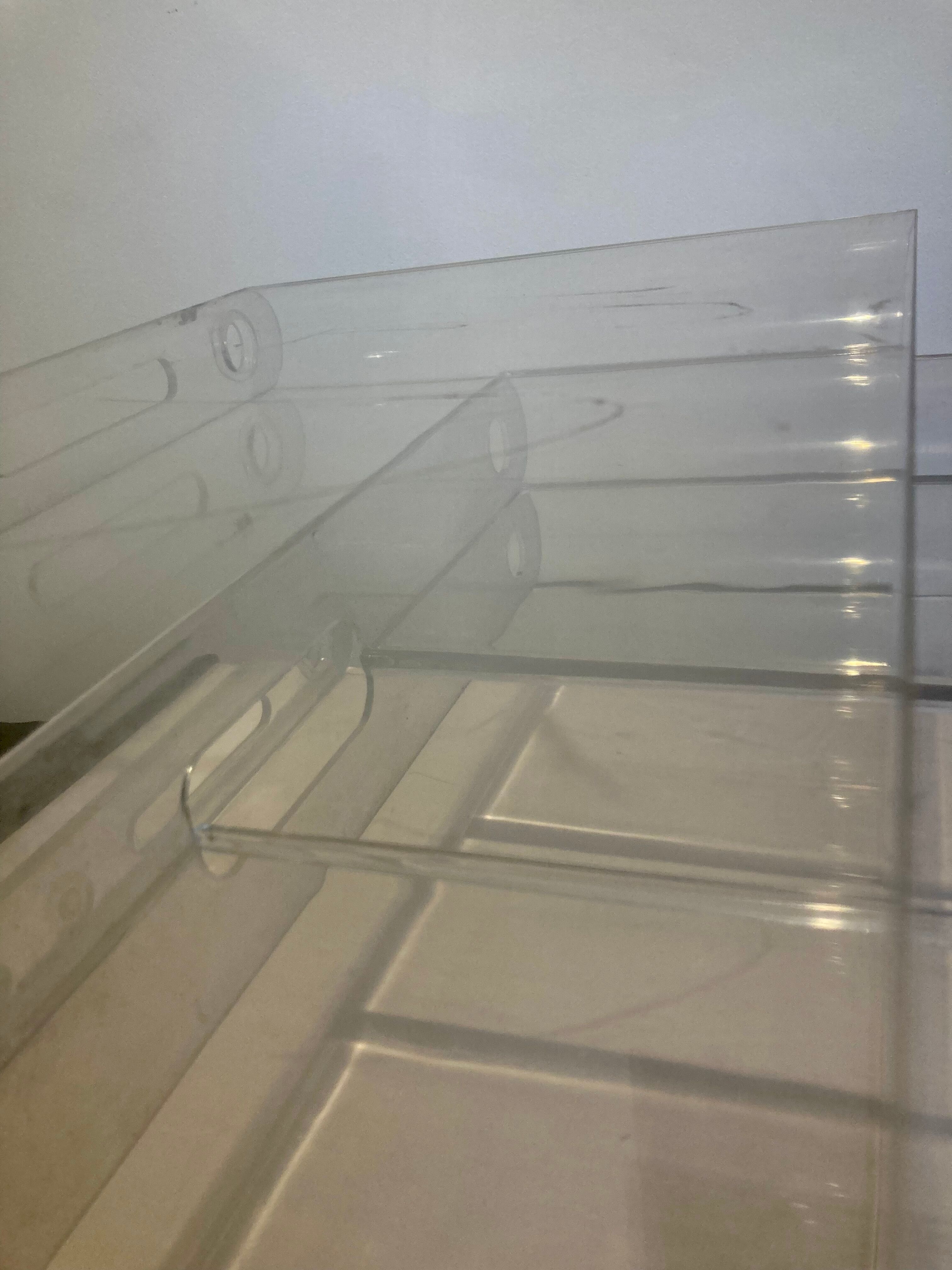 Transparent magazine holder Kartell by Giotto Stoppino, 70s