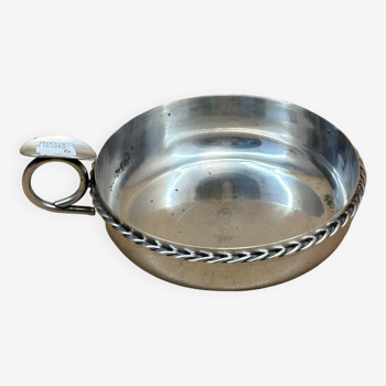 Large silver-plated tastevin