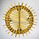 Vintage rattan stool, Italy, 1960s