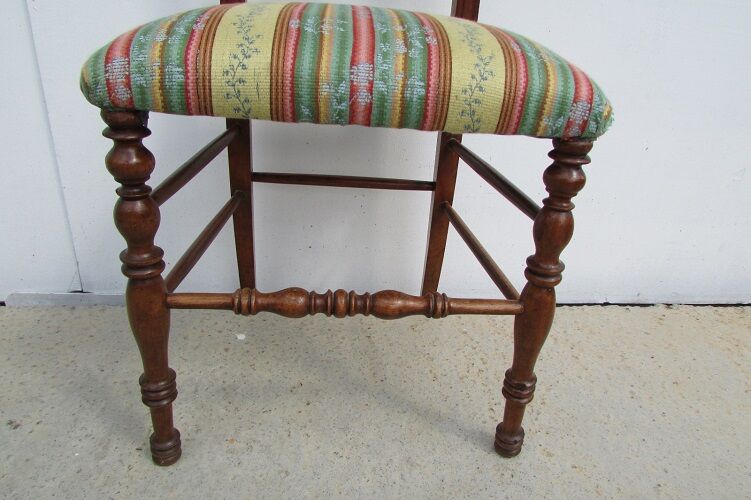 Series of 6 chairs, cherry, 19th