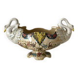 Molaroni planter, Pesaro, Italy, swans