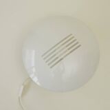 Large vintage cream white metal lamp / wall lamp circa 1980 Germany