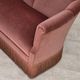 1960s, Danish 2-seater sofa, original pink furniture velour.
