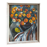 Floral still life oil painting by Maira Veisbārde | Latvia | 1981