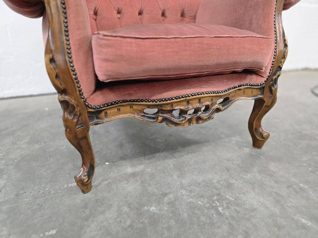 Vintage baroque armchair / single seater armchair / retro chair