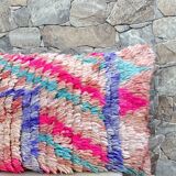 Magnifique coussin Kilim berbère vintage du Maroc