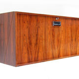 Danish rosewood wall-mounted bar by Erik Buch for Dyrlund