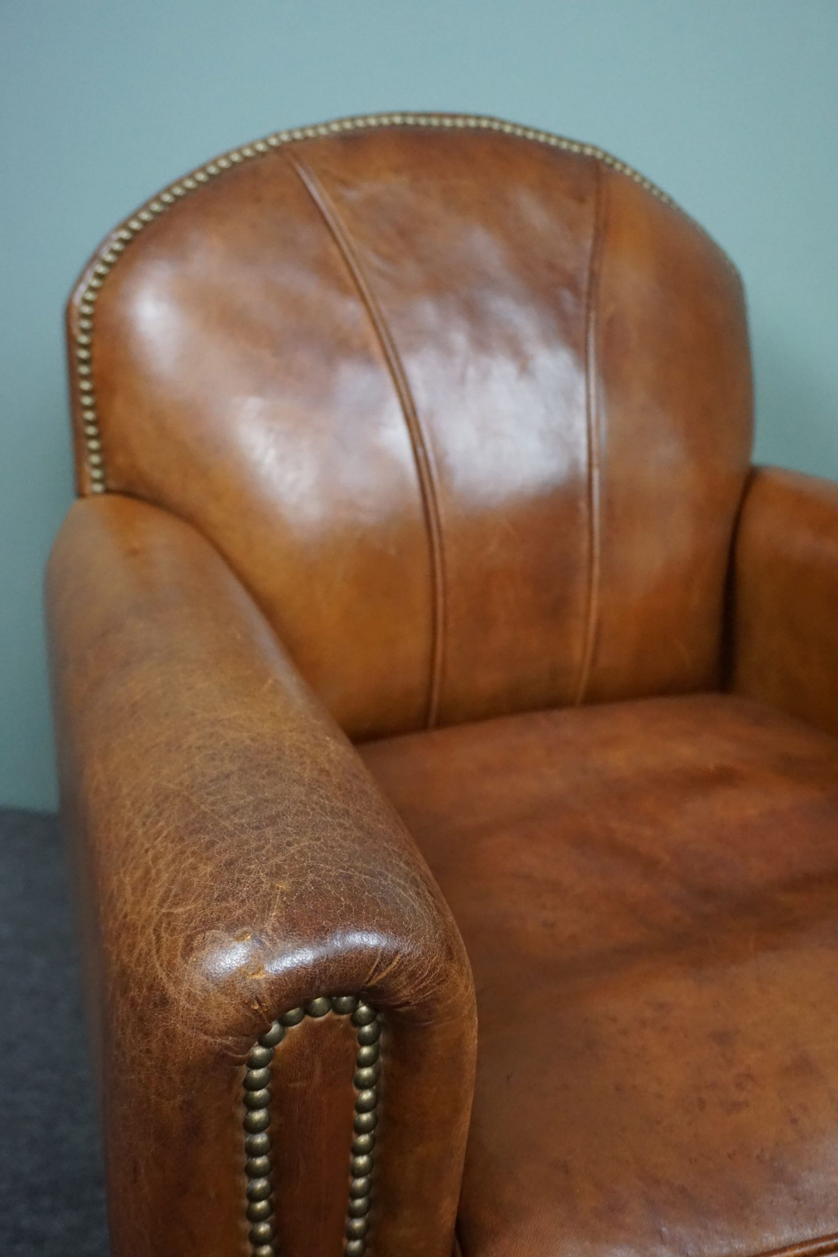 Sheep leather armchair