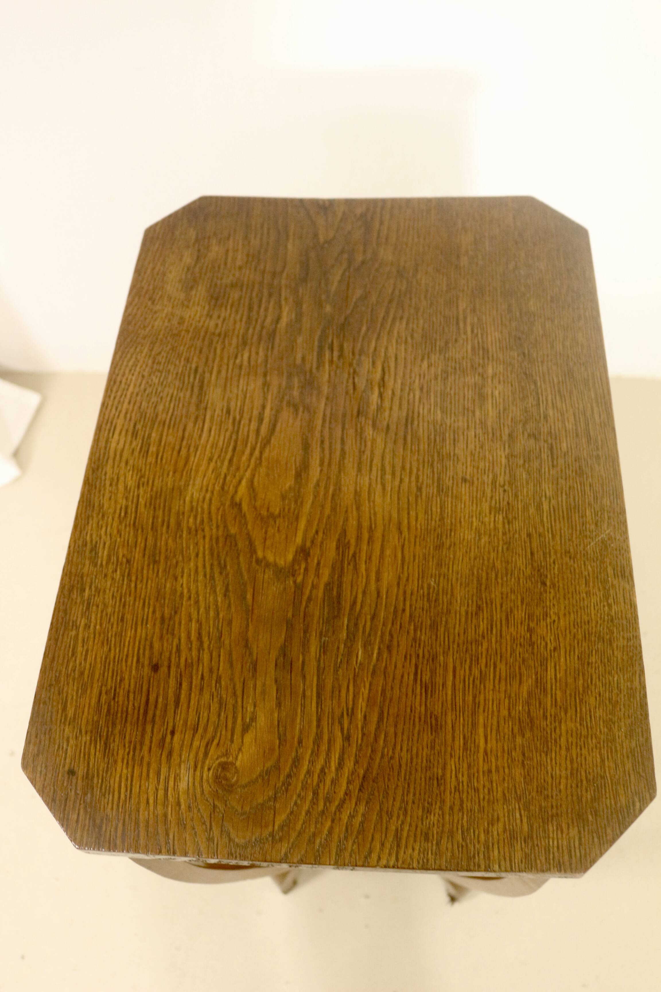Art deco curved wood pedestal table ref bagatelle.