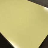 Yellow formica kitchen table with two extension cord, vintage 60s