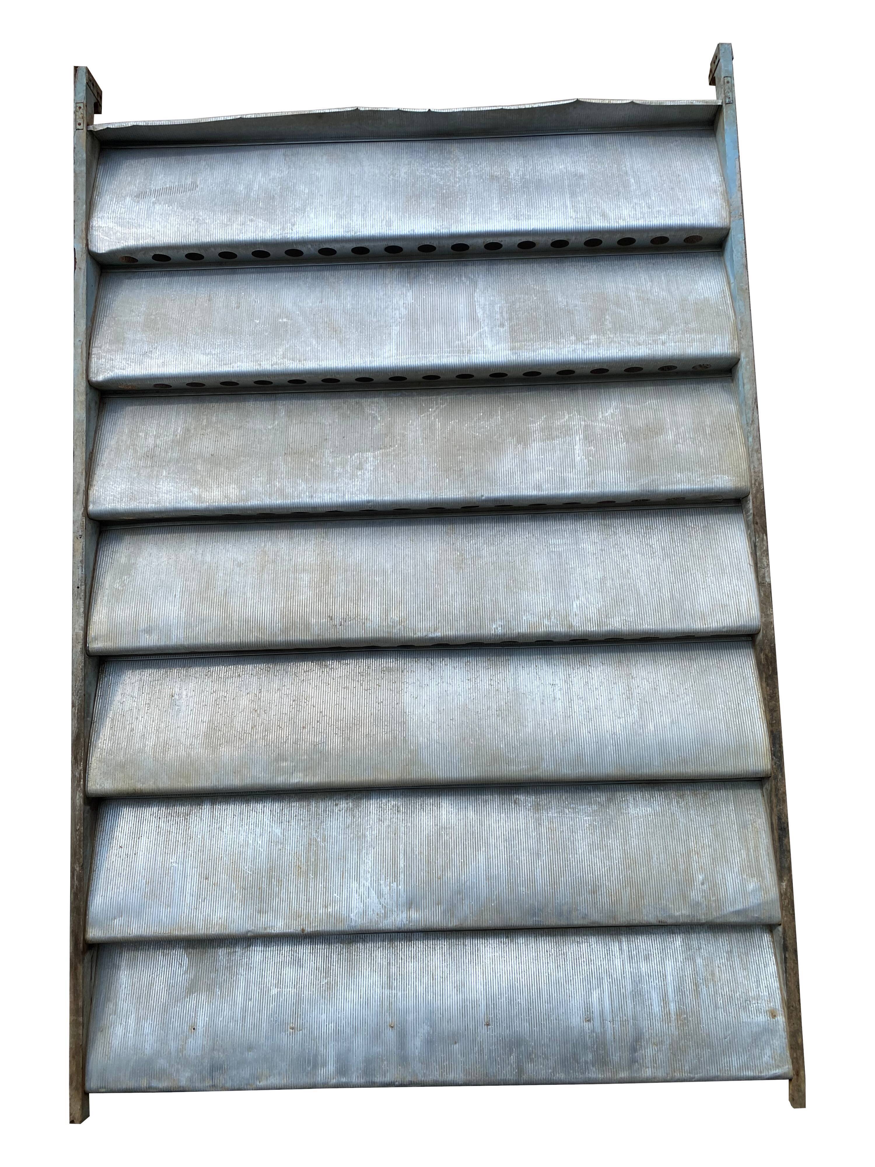 Jean Prouvé gauffré aluminum panel Onde