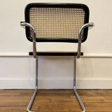 Armchair by Marcel BREUER model Cesca B64 black color