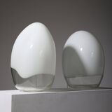 Pair of Nessa lamps in Murano glass, Gino Vistosi, 1970s