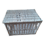 Bleached wicker trunk - toy chest