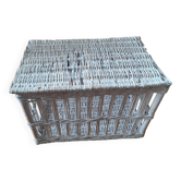 Bleached wicker trunk - toy chest