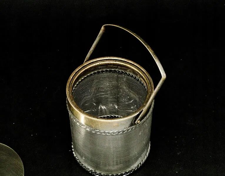 Art Deco Jam Jar/Mustard Pot