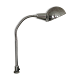 Workshop lamp with flexible arm vice attachment 50s