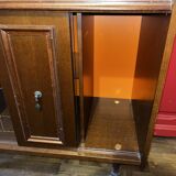 Vintage bar cabinet on casters