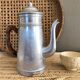 Aluminium and wooden handle coffee maker