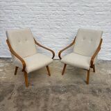 Set of two 1960s armchairs from Eastern Europe