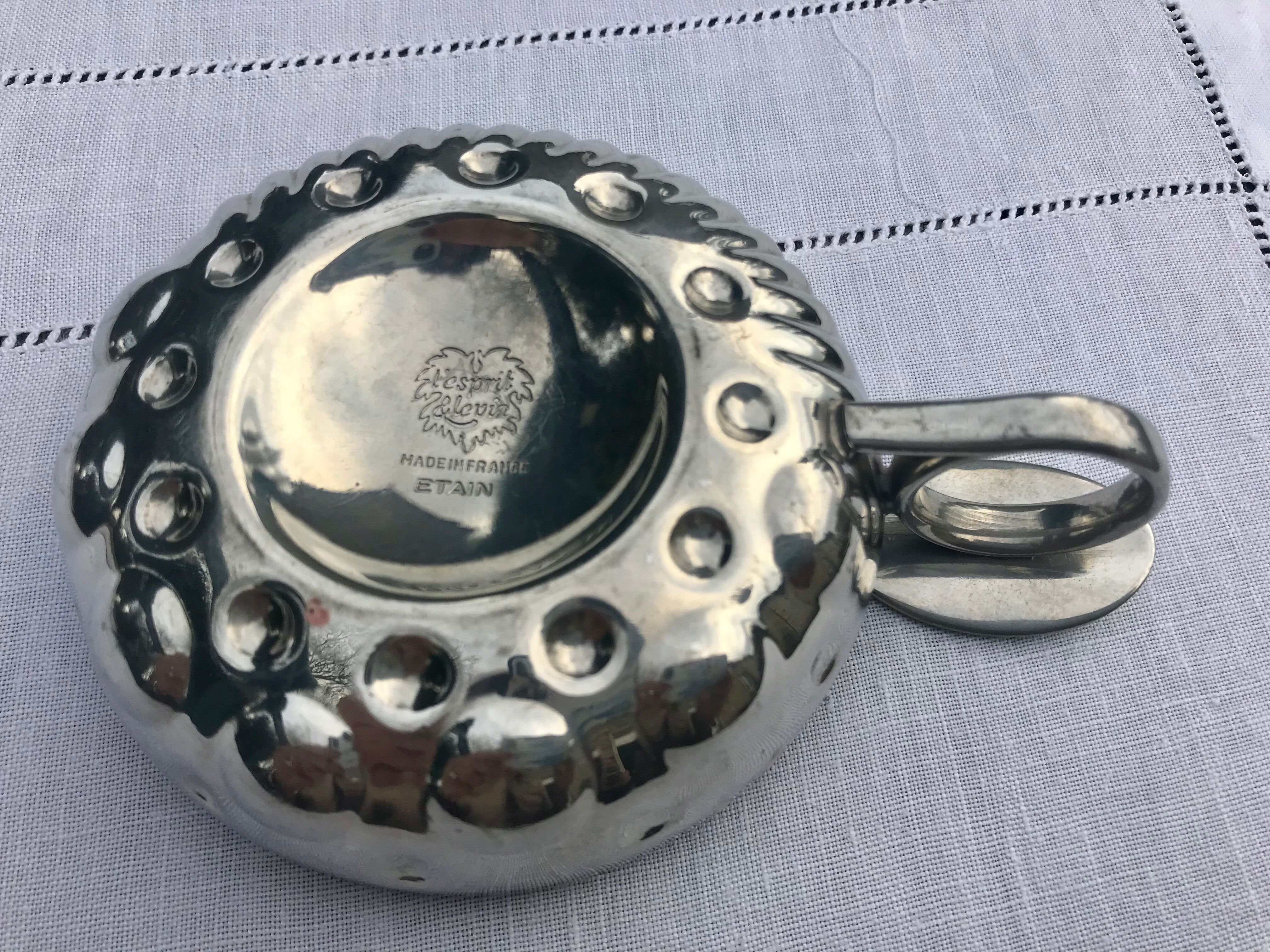 Tastevin Tour d'Argent Etain