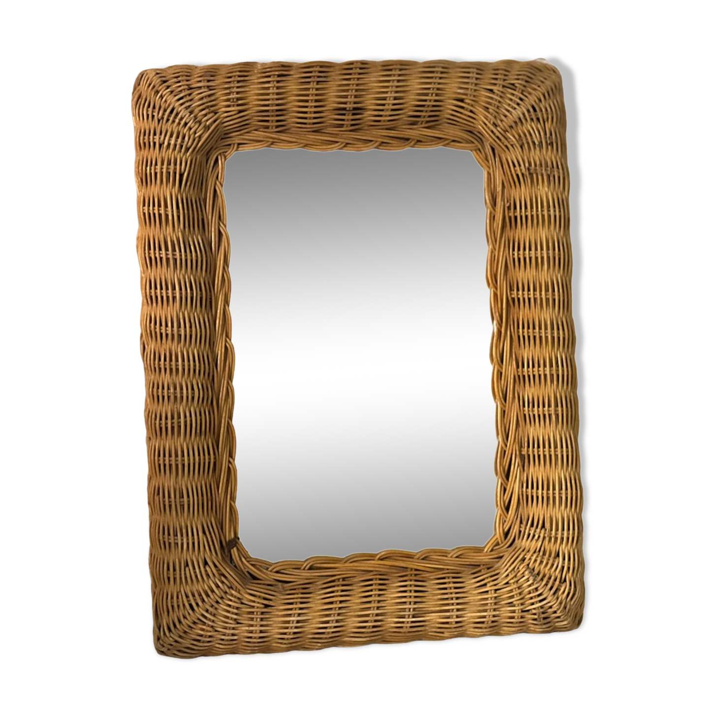 Wicker mirror
