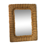 Wicker mirror