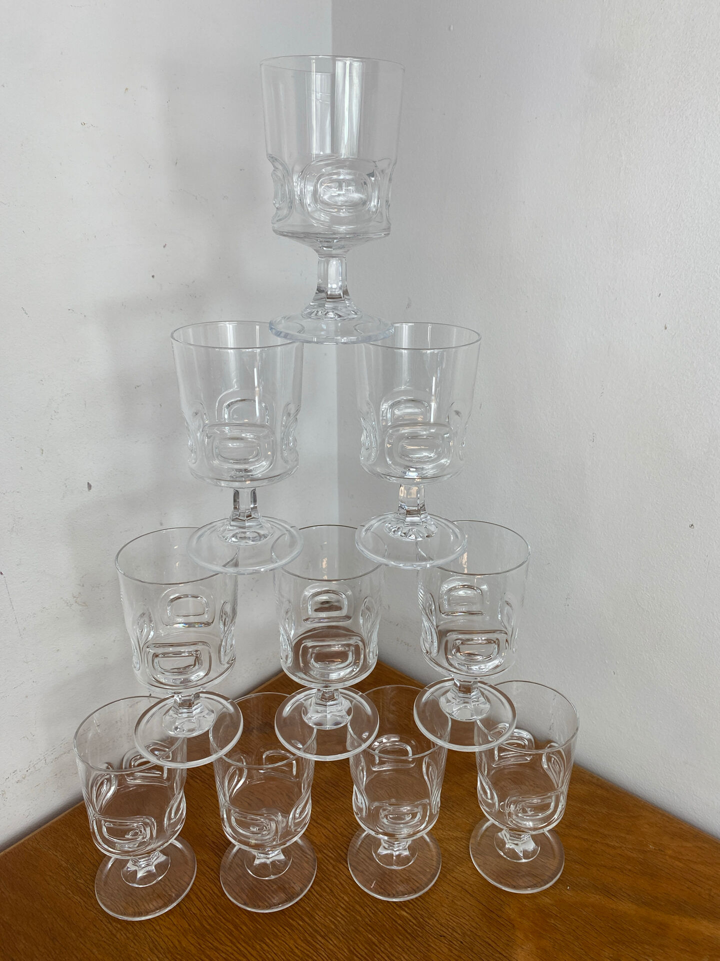 Verres graphique, Cristal D’Arques 